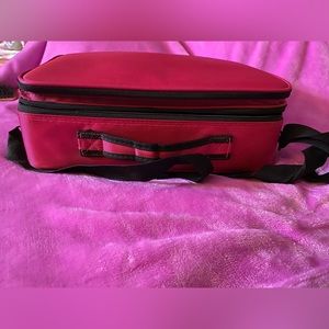 Traveling layered makeup case